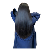 Extensions Cheveux Lisses NahaHair – Brun Foncé #1B, 100 % cheveux humains, texture premium